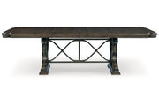 Maylee Dark Brown Dining Extension Table -  Ashley - Lara Furniture