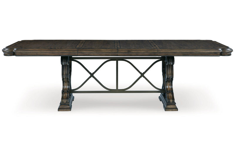 Maylee Dark Brown Dining Extension Table -  Ashley - Lara Furniture