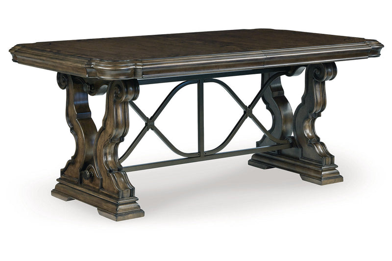 Maylee Dark Brown Dining Extension Table -  Ashley - Lara Furniture