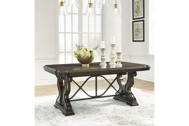 Maylee Dark Brown Dining Extension Table -  Ashley - Lara Furniture