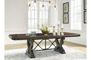 Maylee Dark Brown Dining Extension Table -  Ashley - Lara Furniture