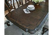 Maylee Dark Brown Dining Extension Table -  Ashley - Lara Furniture