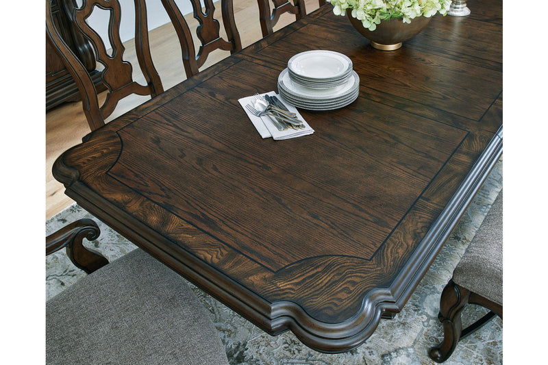 Maylee Dark Brown Dining Extension Table -  Ashley - Lara Furniture