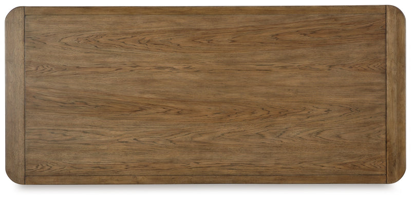 Cabalynn Counter Height Dining Table and 6 Barstools with Storage in Light Brown from Ashley - Lara Furniture