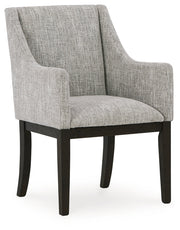 Burkhaus Dining Table and 6 Arm Chairs from Ashley - Lara Furniture