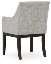 Burkhaus Dining Table and 6 Arm Chairs from Ashley - Lara Furniture