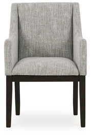 Burkhaus Dining Table and 6 Arm Chairs from Ashley - Lara Furniture