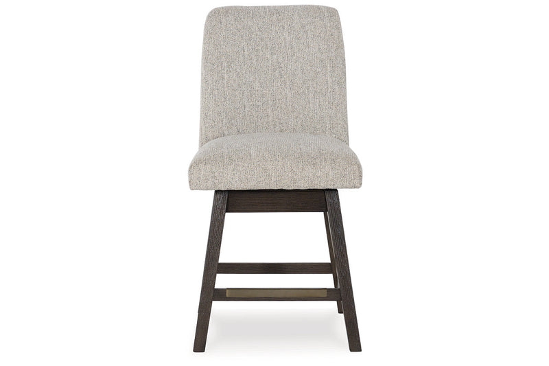 Burkhaus Dark Brown Counter Height Dining Table and 4 Barstools -  Ashley - Lara Furniture