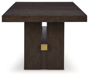 Burkhaus Dining Table and 6 Arm Chairs from Ashley - Lara Furniture