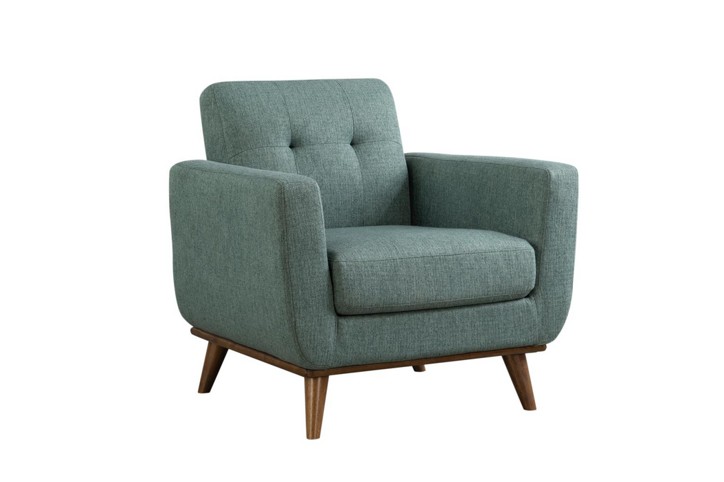 Draper Teal Living Room Set ( Sofa & Chair )