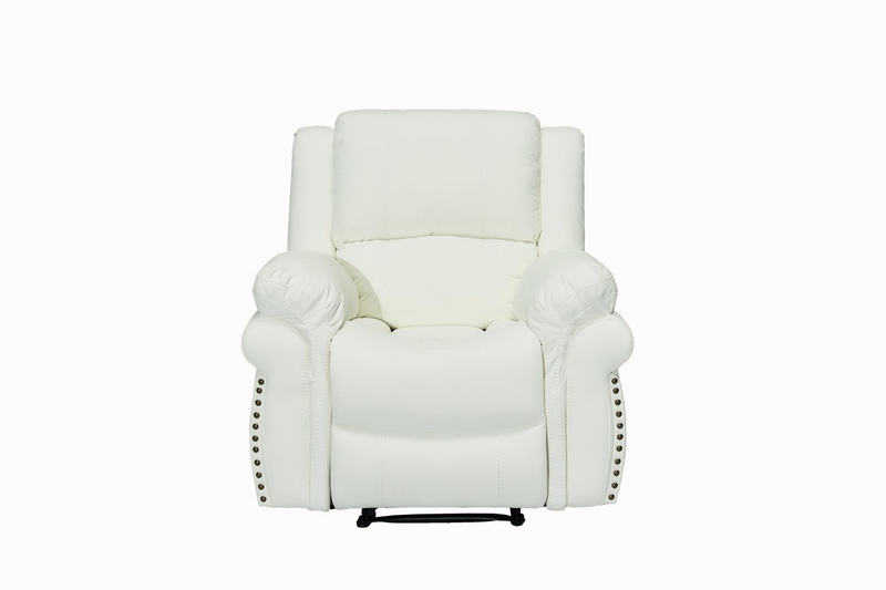 Cesar White Reclining Living Room Set