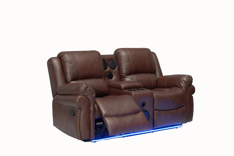Cesar Brown Reclining Living Room Set