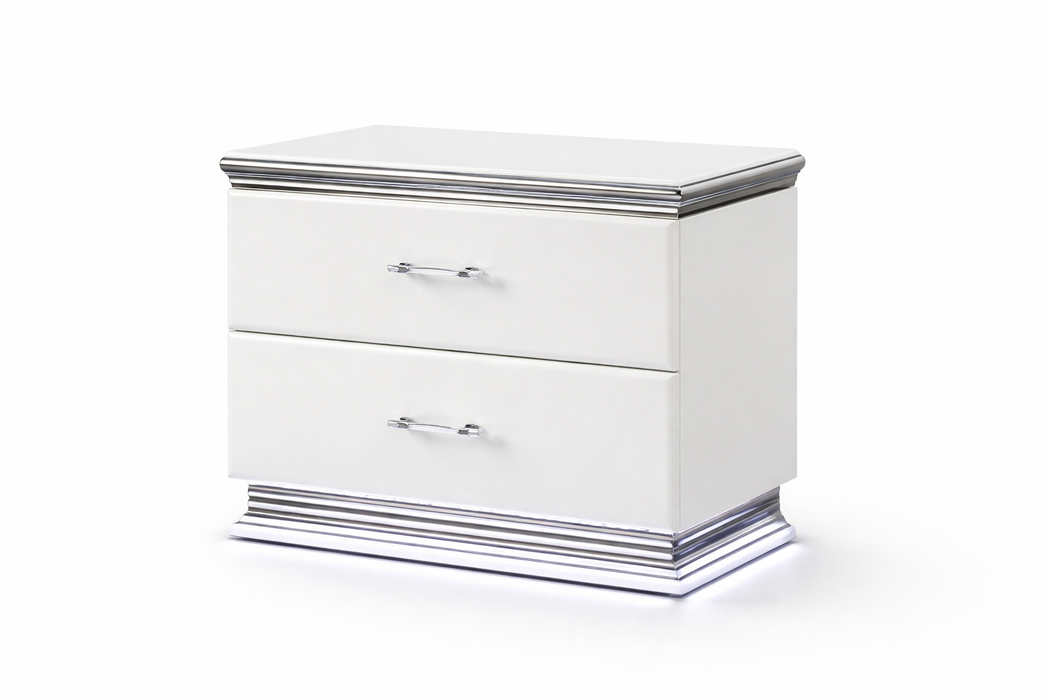 Dalal White Nightstand