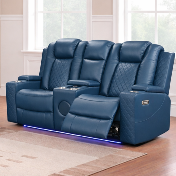 Dearborn Blue Loveseat