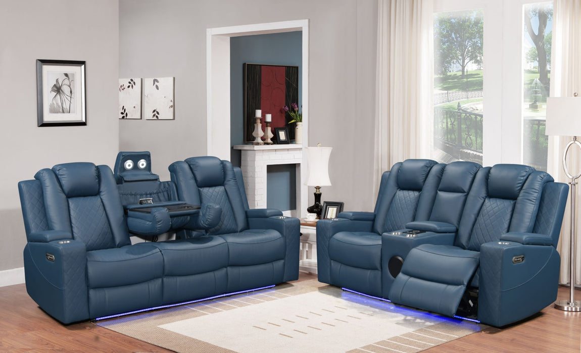 Dearborn Blue Sofa & Loveseat