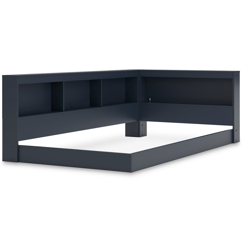 Simmenfort Navy Blue Youth Bookcase Corner Storage Bedroom Set from Ashley - Lara Furniture
