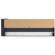 Simmenfort Navy Blue Twin Bookcase Corner Storage Bed from Ashley - Lara Furniture