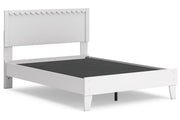 Hallityn White Full Panel Platform Bed from Ashley - Lara Furniture