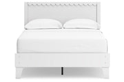 Hallityn White Full Panel Platform Bed from Ashley - Lara Furniture
