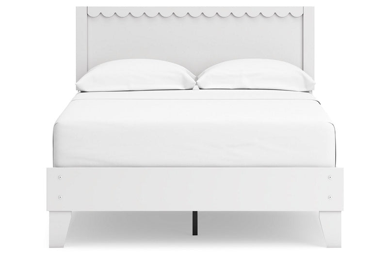 Hallityn White Full Panel Platform Bed from Ashley - Lara Furniture