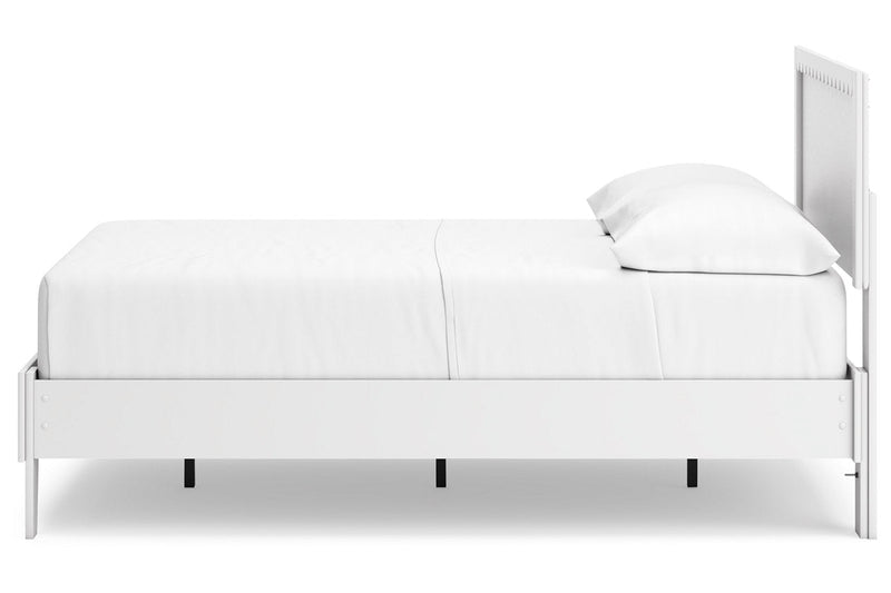 Hallityn White Full Panel Platform Bed from Ashley - Lara Furniture