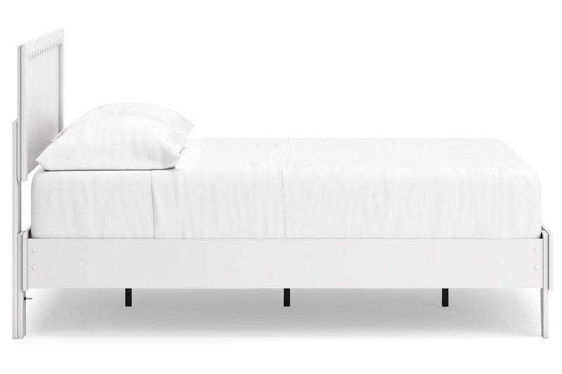 Hallityn White Full Panel Platform Bed from Ashley - Lara Furniture