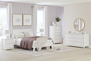 Hallityn White Full Panel Platform Bed from Ashley - Lara Furniture