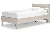 Socalle Natural Twin Panel Platform Bed from Ashley - Lara Furniture