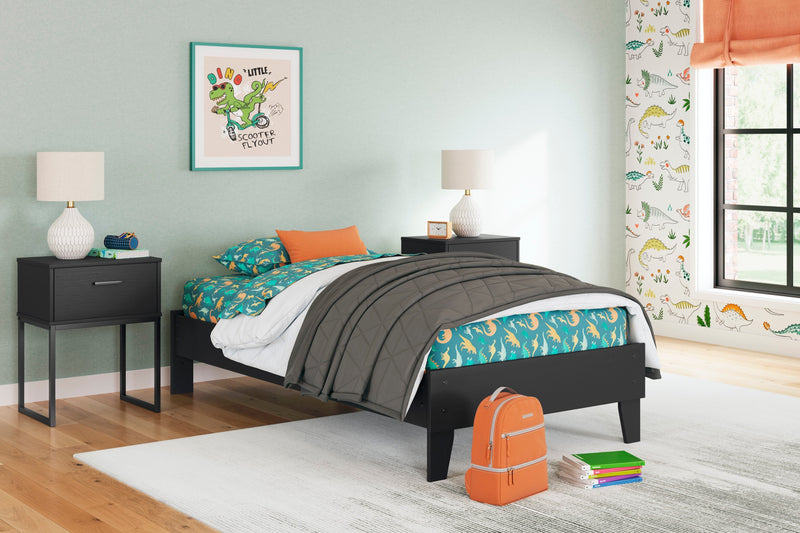 Socalle Black Youth Platform Bedroom Set from Ashley - Lara Furniture