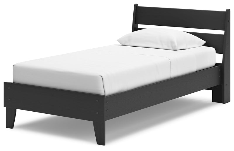Socalle Twin Panel Platform Bed and Dresser from Ashley - Lara Furniture