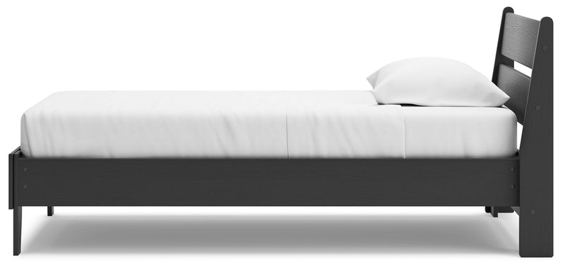 Socalle Twin Panel Platform Bed and Dresser from Ashley - Lara Furniture