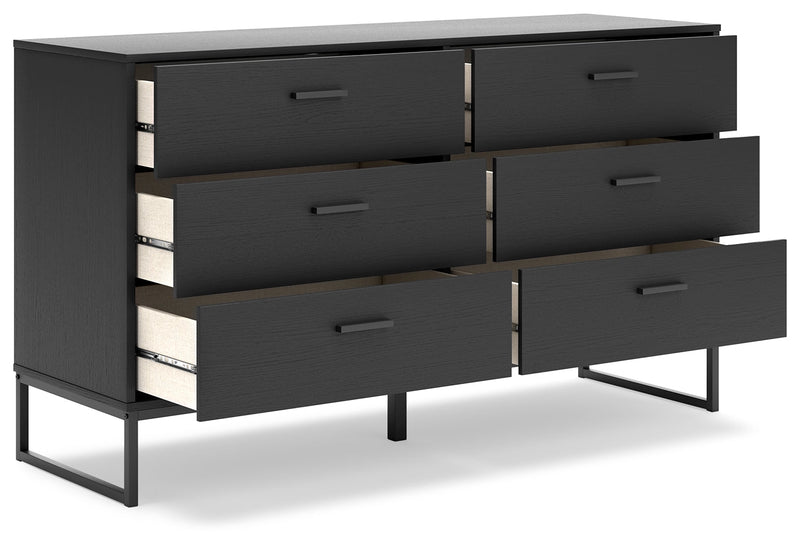 Socalle Twin Panel Platform Bed and Dresser from Ashley - Lara Furniture