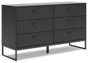 Socalle Twin Panel Platform Bed and Dresser from Ashley - Lara Furniture