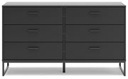Socalle Twin Panel Platform Bed and Dresser from Ashley - Lara Furniture