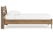 Deanlow Honey Twin Platform Panel Bed from Ashley - Lara Furniture