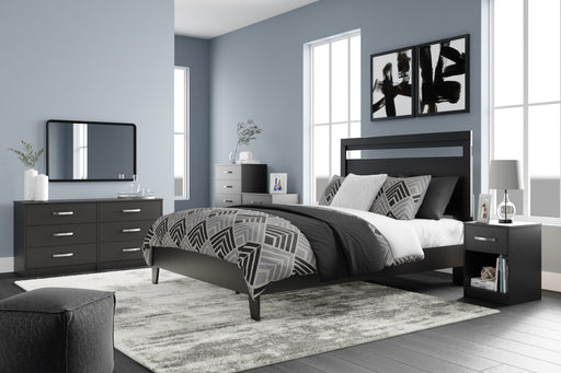 Finch Black Platform Bedroom Set from Ashley - Lara Furniture