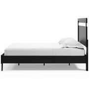 Finch Black Queen Panel Platform Bed with Dresser and Nightstand from Ashley - Lara Furniture