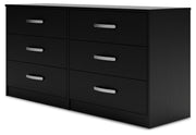 Finch Black Queen Panel Platform Bed with Dresser and Nightstand from Ashley - Lara Furniture