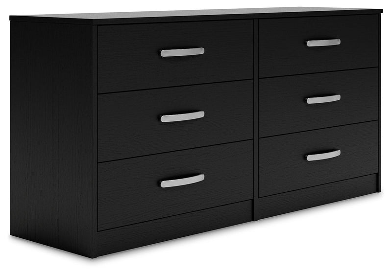 Finch Black Queen Panel Platform Bed with Dresser and Nightstand from Ashley - Lara Furniture