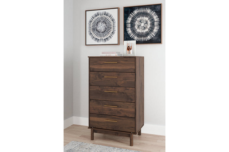 Calverson Mocha Platform Bedroom Set from Ashley - Lara Furniture