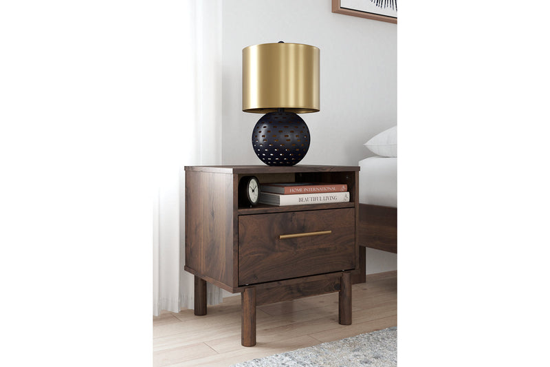 Calverson Mocha Platform Bedroom Set from Ashley - Lara Furniture