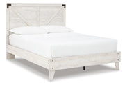 Shawburn Whitewash and Charcoal Gray Platform Bedroom Set from Ashley - Lara Furniture