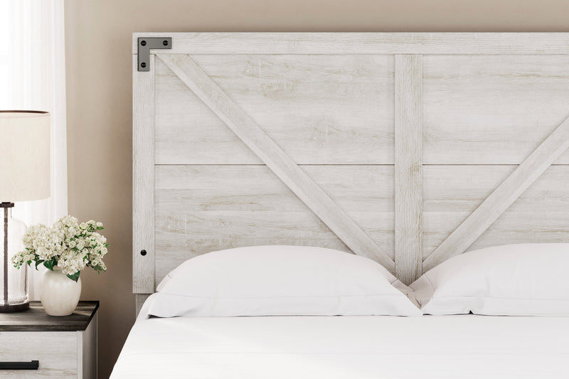 Shawburn Whitewash and Charcoal Gray Platform Bedroom Set from Ashley - Lara Furniture