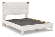Shawburn Whitewash and Charcoal Gray Platform Bedroom Set from Ashley - Lara Furniture