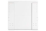 Onita White Twin Panel Platform Bed with 1 Side Storage from Ashley - Lara Furniture
