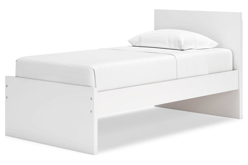 Onita White Twin Panel Platform Bed -  Ashley - Lara Furniture