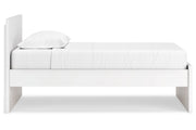 Onita White Twin Panel Platform Bed -  Ashley - Lara Furniture