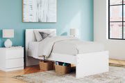 Onita White Twin Panel Platform Bed -  Ashley - Lara Furniture