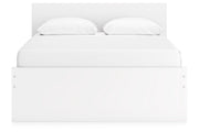Onita White Queen Platform Bed with 2 Side Storage - Lara FurnitureQueen Bed