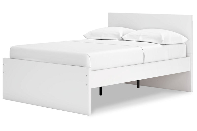 Onita White Full Panel Platform Bed -  Ashley - Lara Furniture